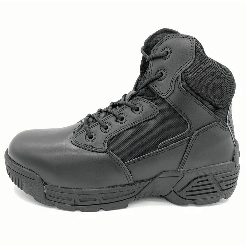 2020 new style Outdoor Military Tactical Black Leather Boots