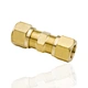 Pneumatic Brass Compression Tube Fittings Air Brake Connector Push to Connect Reducer Male Elbow Straight Union Heavy Load
