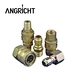 Close Type Hydraulic Coupling Non-valve E120 Series Brass Pipe Fitting Hydraulic Quick Coupling