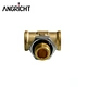 Angricht B316 黄铜管接头，内外螺纹，T型三通黄铜旋转接头，适用于卡车和轿车