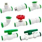 Factory Direct 20mm PPR Plastic Quick Water Fittings Pipe Connectors for Plumbing and Irrigation Systems
