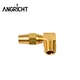 Angricht DOT Air Brake Hose Fittings 90 Degree Elbow Brass Copper Fittings 1/4" 3/8" 1/2" 5/8"  for Trucks and Trailers