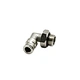 hose tube connector nickel-plated elbow  brass pneumatic one touch  fitting