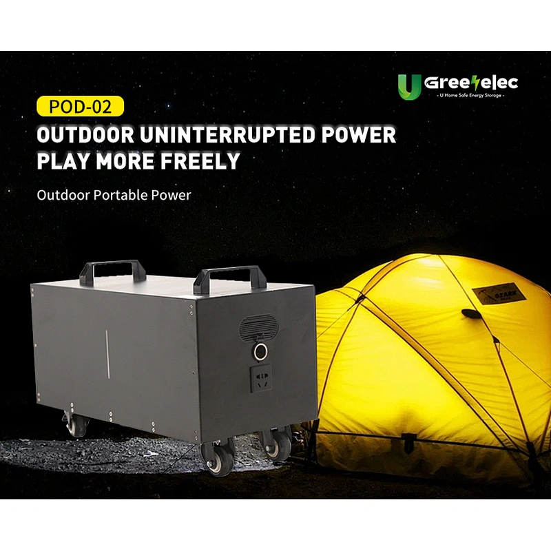 Portable Power Station 2592Wh With 120Ah Outdoor Energy Storage Battery