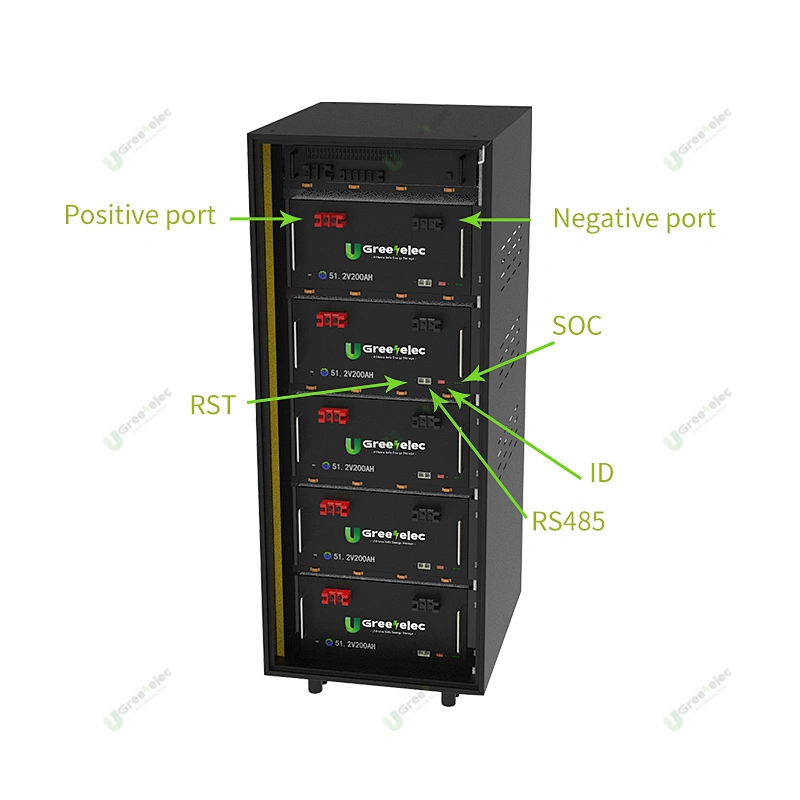 U-greenelec High Quality 600Ah Large Scale Lithium Ion LiFePo4 Energy Storage Battery Cabinet for Office Building