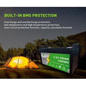 Lead Acid Replacement Batteries 200Ah 12.8V  LiFePo4 Battery Energy Storage Solar Portable Storage Battery
