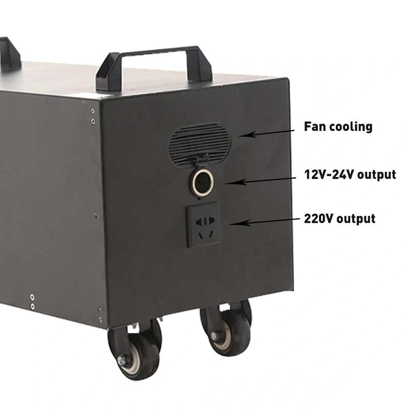 Deep-cycled  21.6V 120Ah Outdoor Energy Storage Battery Portable Power Station