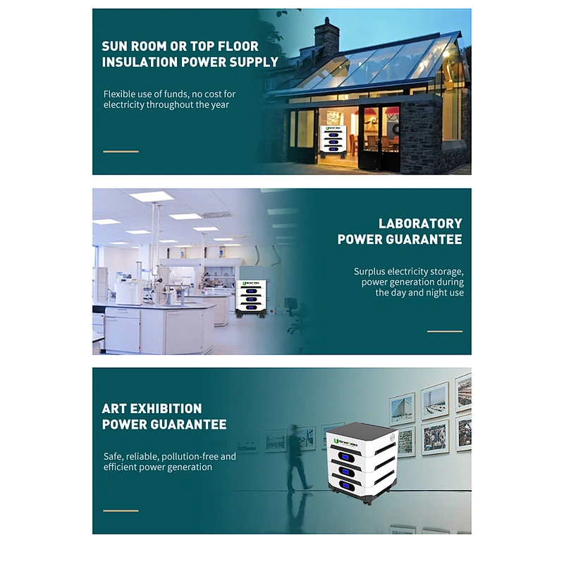 Deep-cycle 20480Wh home solar system battery power storage 48V 400A   lifepo4 battery