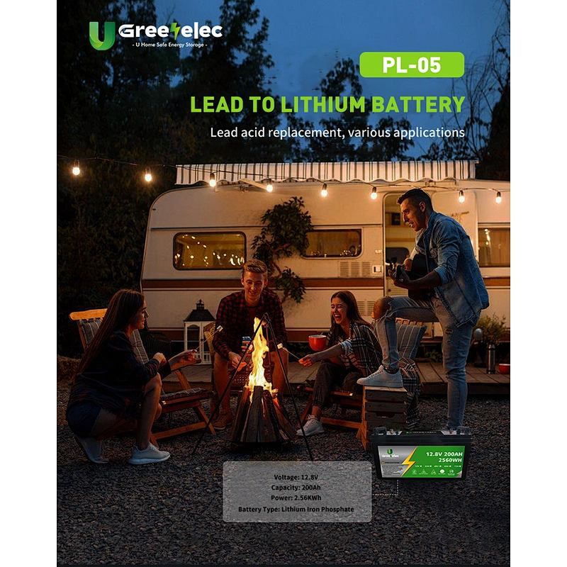 Hot Selling  2.56Kwh /200Ah/12.8V  RV energy storage battery