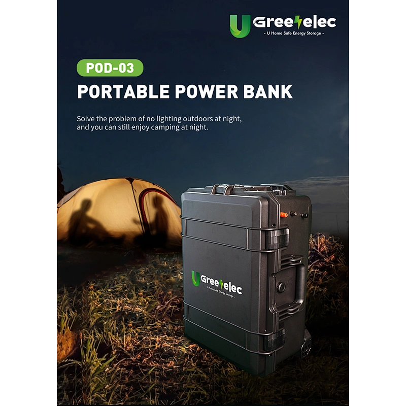 Long Lifespan 4000 Cycle Times LiFePo4 Lithium Energy Storage Backup Power Portable Energy Storage Battery