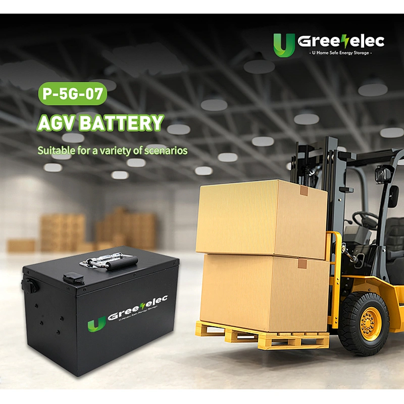 Factory High Quality 50Ah Electric Storage Industrial AGV Backup Power Storage Battery with Handle