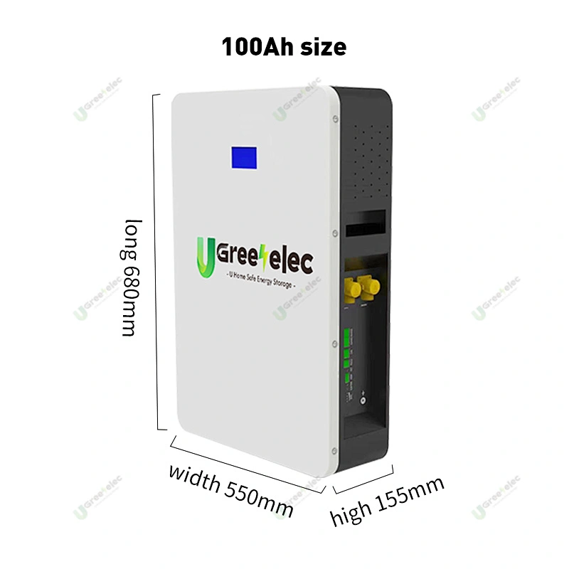 Greenelec Lifepo4 battery PH-05 phosphate lithium iron battery 100ah 200ah 51.2v 48v