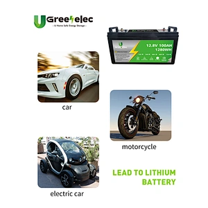 LiFePO4 Battery 12V 100Ah  Grade A Lithium Deep Cycle Battery Over 3500 Times  1.28KWh Solar Energy Storage