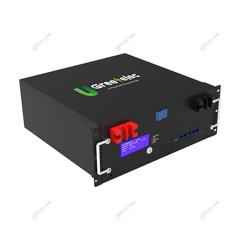 U-greenelec LOW MOQ 48V 100Ah   LiFePO4  Battery solar and battery storage battery  with display