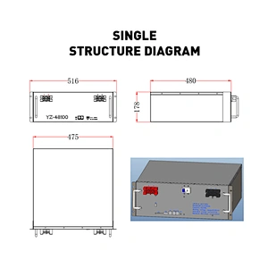 Greenelec Battery Cabinet lifepo4 220V 6.72KWh solar battery custom lithium battery