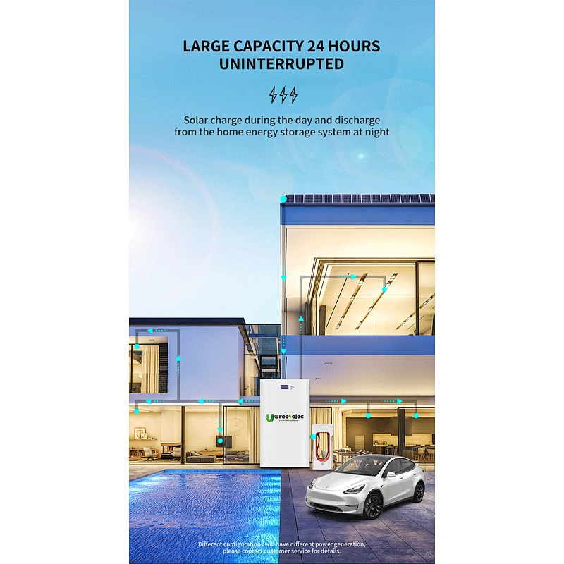 New Arrival 5Kwh/51.2V/100Ah  Home Power Storage Battery wall-mounted solar battery storage