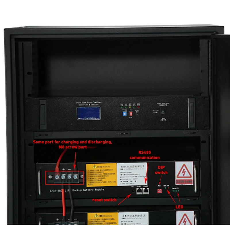 U-Greenelec Lithium Battery Cabinet 220 v 6.73kWh Lifepo4 Battery Energy Storage System for solar system