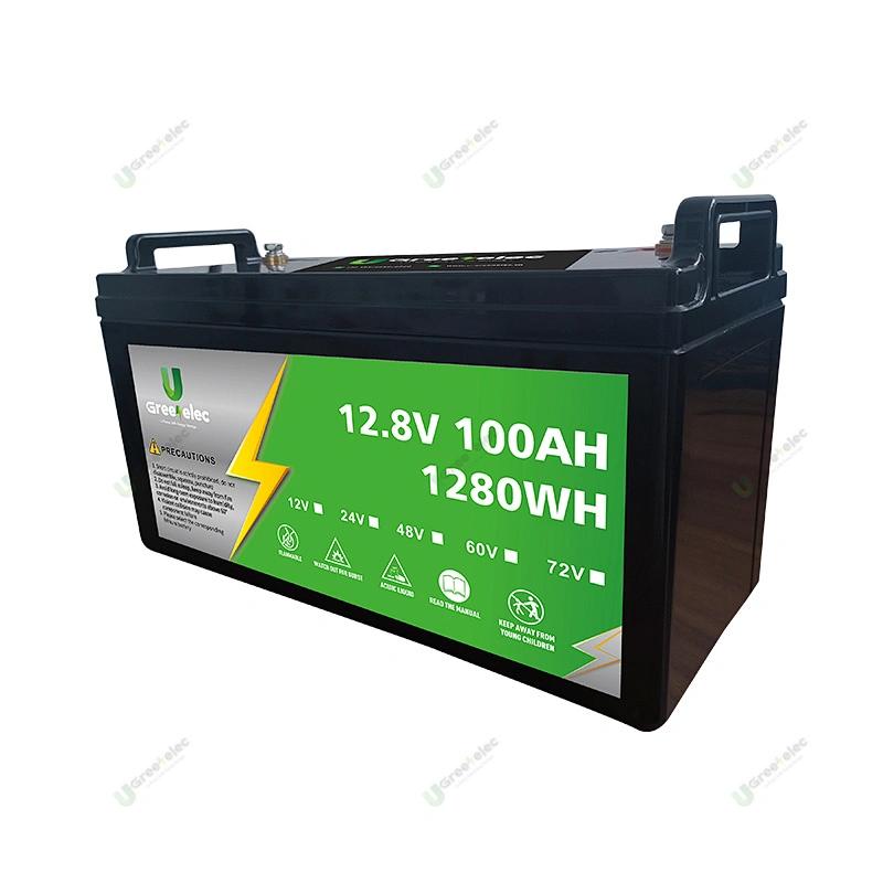 Portable Lead Acid Replacement Long Service Life 100Ah RV Batteries Lithium for Solar Energy Battery Storage