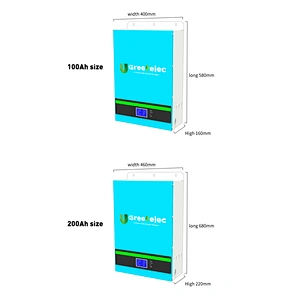 Greenelec 48v Lifepo4 Battery 100ah 200ah Lithium Ion Battery Power Wall Battery