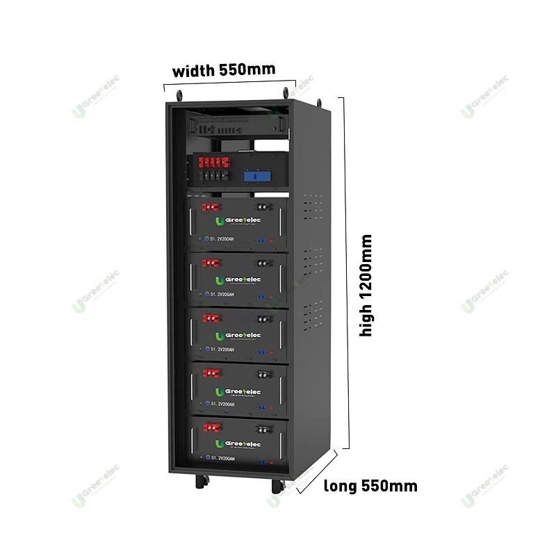 U-greenelec 2880Wh Solar System Hybrid Lithium Energy Storage Battery Backup 48V