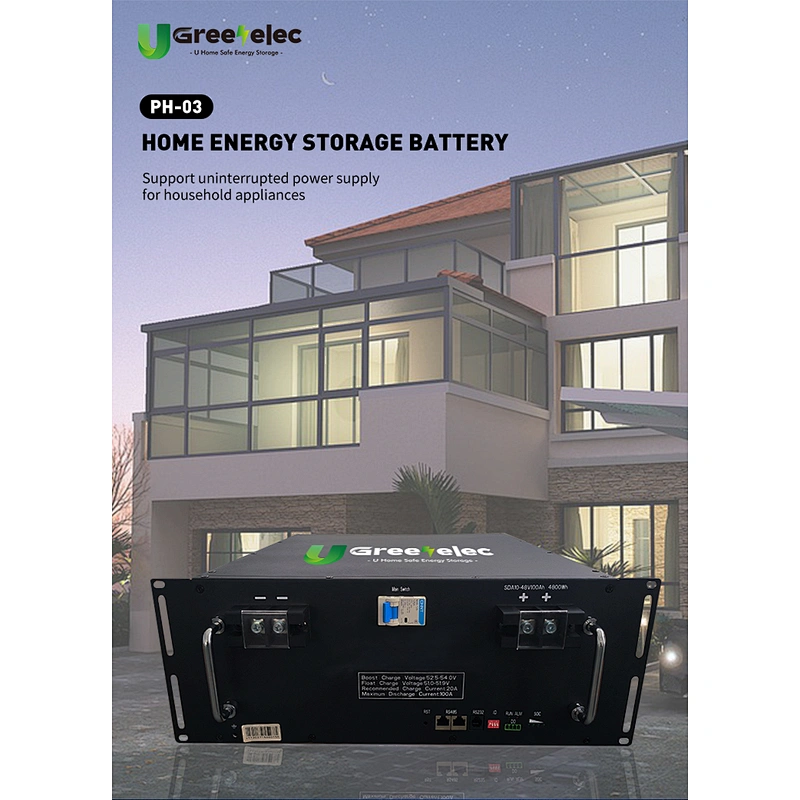 48V  51.2V 100Ah  LiFePO4  Lithium  Battery  home energy storage system lithium ion batteries