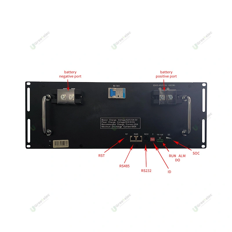 U-Greenelec 48V100Ah rack mounted lithium battery LiFePo4 battery lithium iron phosphate battery suppliers lithium phosphate battery residential battery