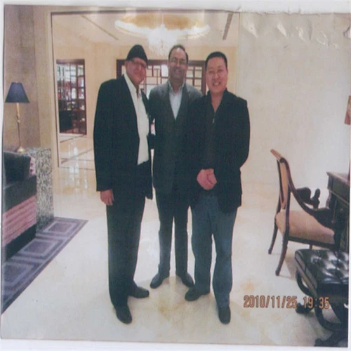 Daniel with customer in  2010year