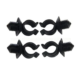furr fir tree snap fit central clip cable clip mold