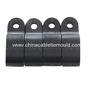 Electric fastener wire rope u shape cable clip injection mould