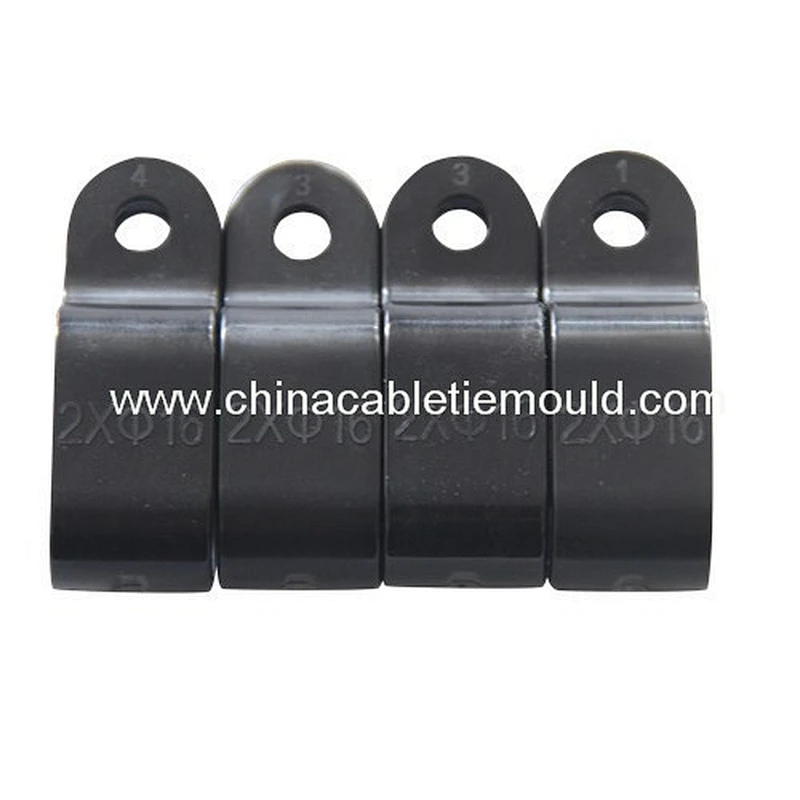 Electric fastener wire rope u shape cable clip injection mould