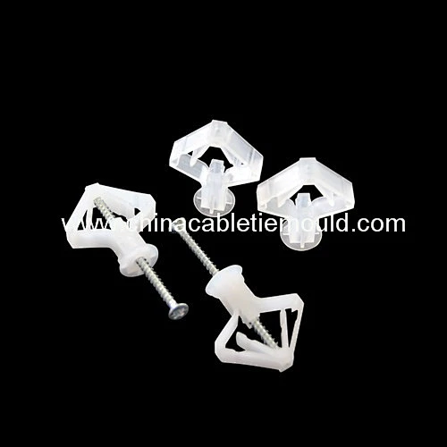 plastic toggle plug hollow dry wall butterfly anchor mould