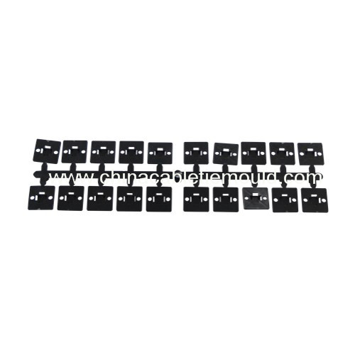 adhesive back fixes cable clamps mould