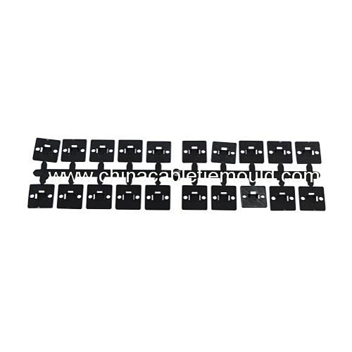 adhesive back fixes cable clamps mould