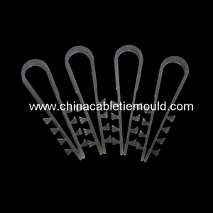 U type cable wire nail clip mold