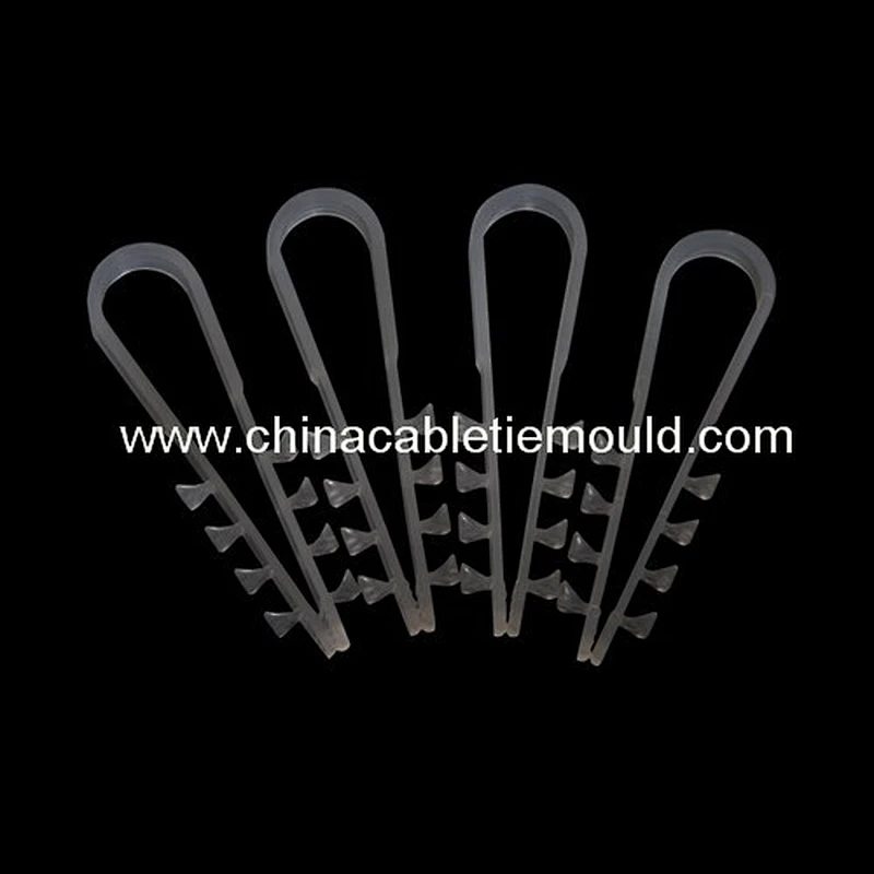 U type cable wire nail clip mold