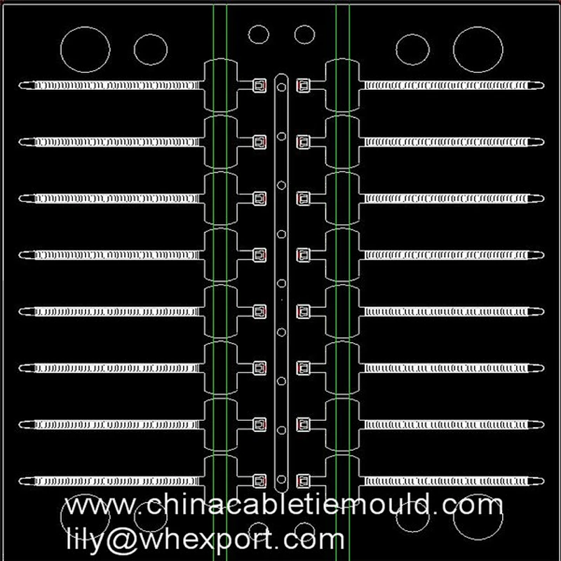 identification cable tie mould