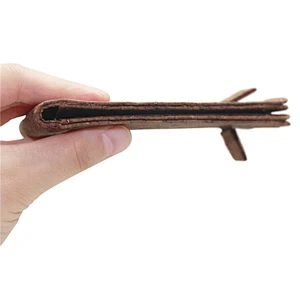 Boshiho brown cork men credit card wallet