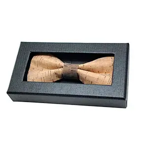 Boshiho Brand design High quality fashion Eco Friendly Mens Cork Bow Tie