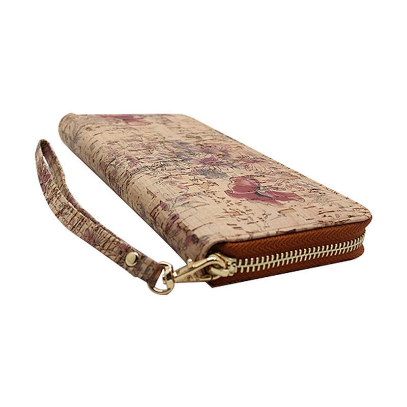 Boshiho High Quality Vegan leather womens vegetarian rfid blocking wallets Purse card holder for lady cork wallet