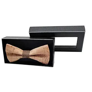 Boshiho Brand design High quality fashion Eco Friendly Mens Cork Bow Tie