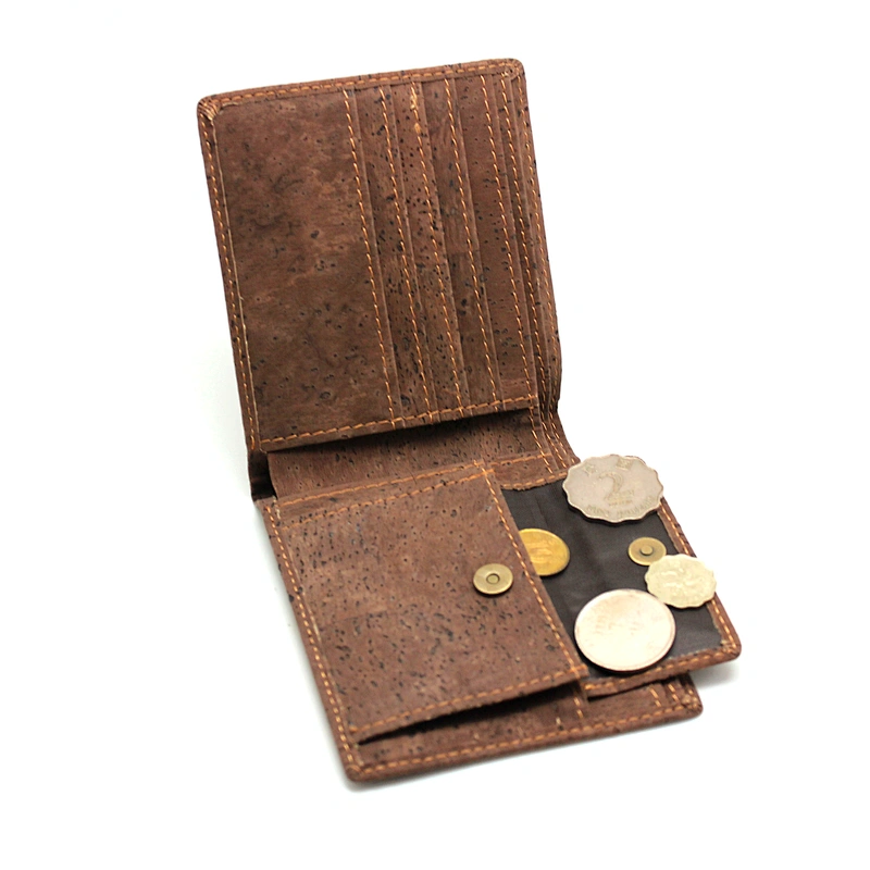 Boshiho Brown Vegan Cork Best-Selling Wallet