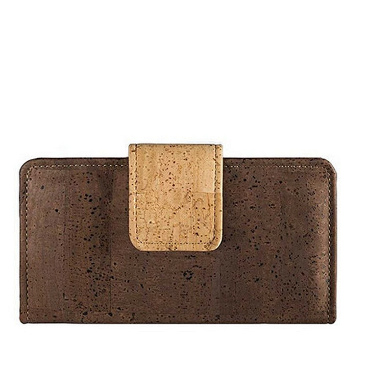 Shenzhen Supplier Vegan Women's Travel Passport Dark Cork Wholesale Travel Wallets