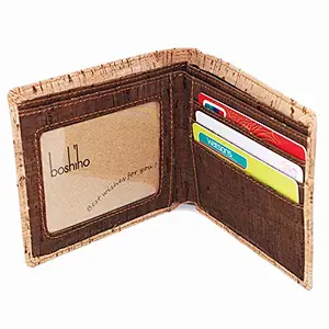 New Arriving Black Slim RFID Blocking function Cork Eco-friendly material for vegan Business Man Wallet