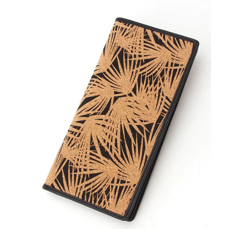 Coin Purse Eco Friendly Gift new design high quality mens cork wallet bifold money clip wallet