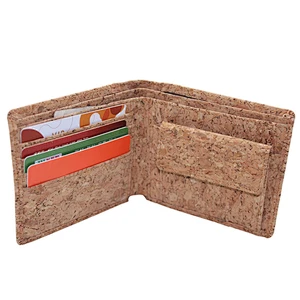 slim wallet golden Men retro Shorts cork wallet