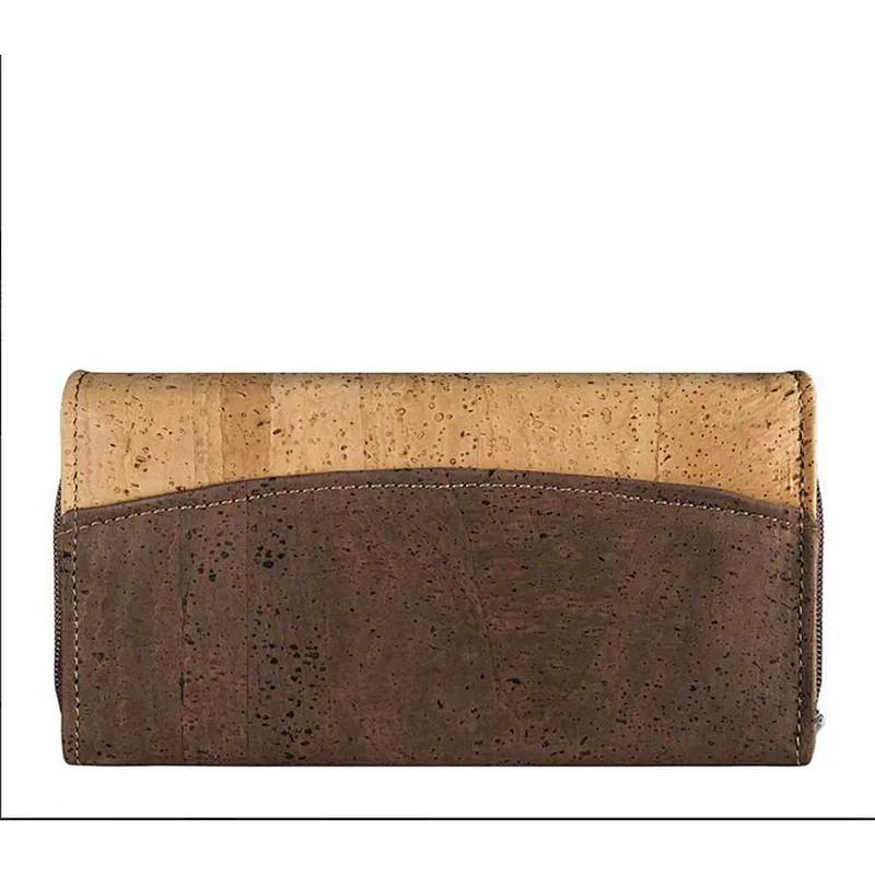 Cork textile eco wallet rfid women purse with large capacity