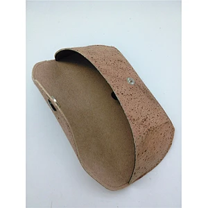 Customized design cork fabric personalized wood eyeglasses case cover
