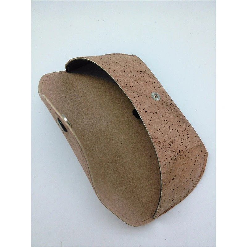 Customized design cork fabric personalized wood eyeglasses case cover