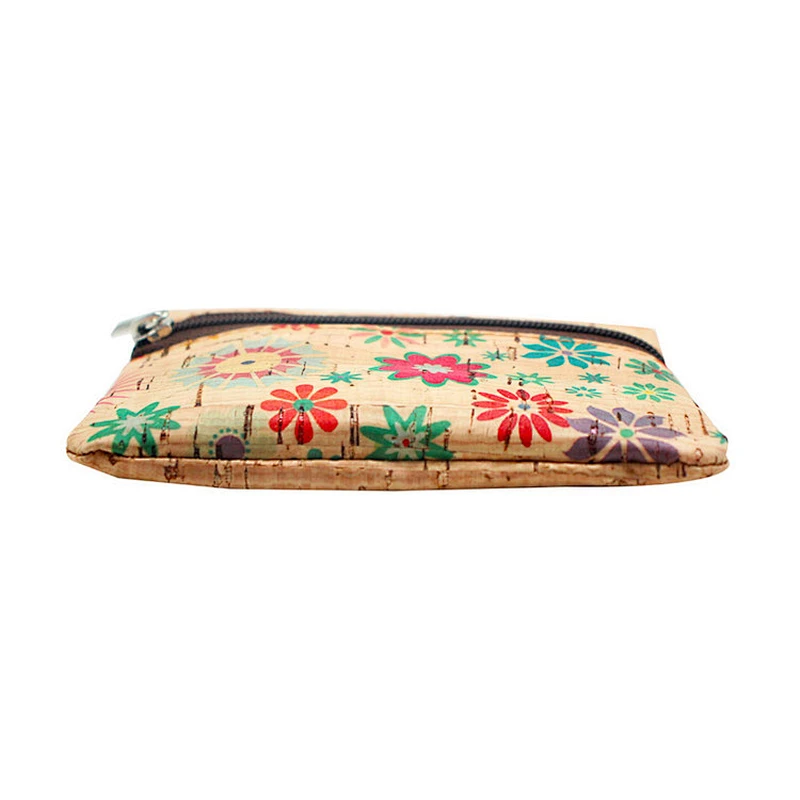 Boshiho ecofriendly ladies Small PU cork purse pocket coin wallets