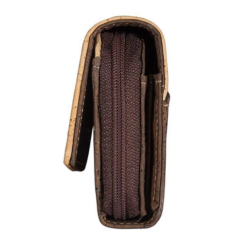 Cork textile eco wallet rfid women purse with large capacity